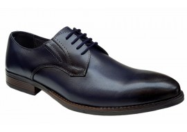 Pantofi barbati office, eleganti din piele naturala, Bleumarin, TEST59BL